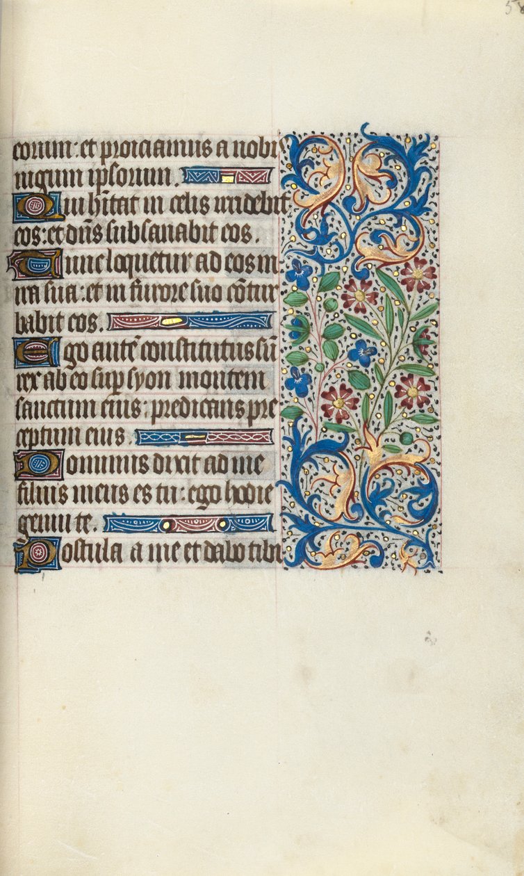 Stundenbuch Gebrauch von Rouen: fol. 58r, um 1470 von Master of the Geneva Latini