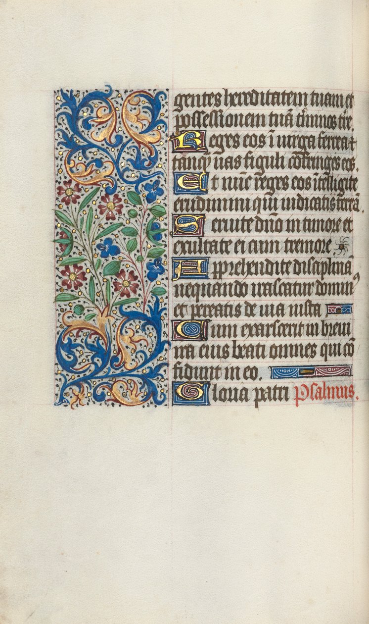 Stundenbuch Gebrauch von Rouen: fol. 58v, ca. 1470 von Master of the Geneva Latini