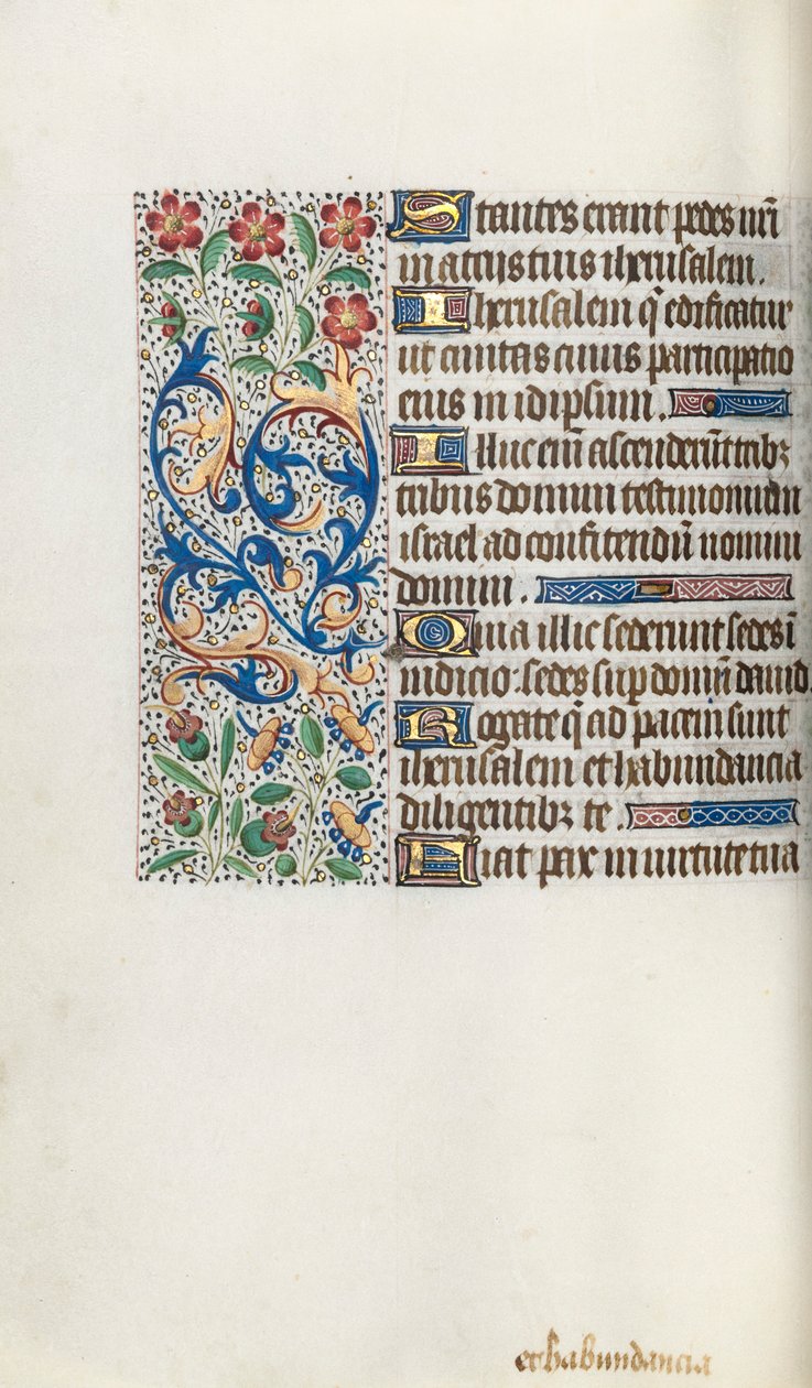 Stundenbuch Gebrauch von Rouen: fol. 62v, ca. 1470 von Master of the Geneva Latini