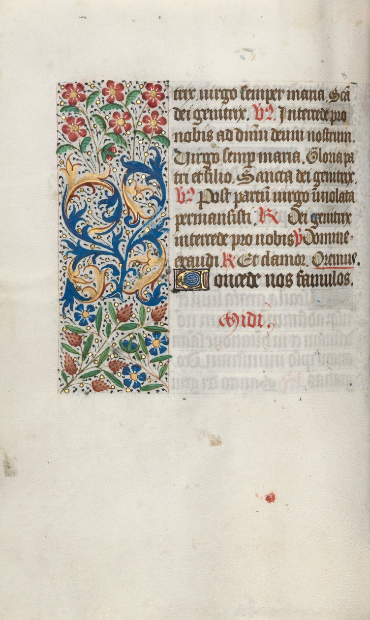 Stundenbuch Gebrauch von Rouen: fol. 63v, ca. 1470 von Master of the Geneva Latini