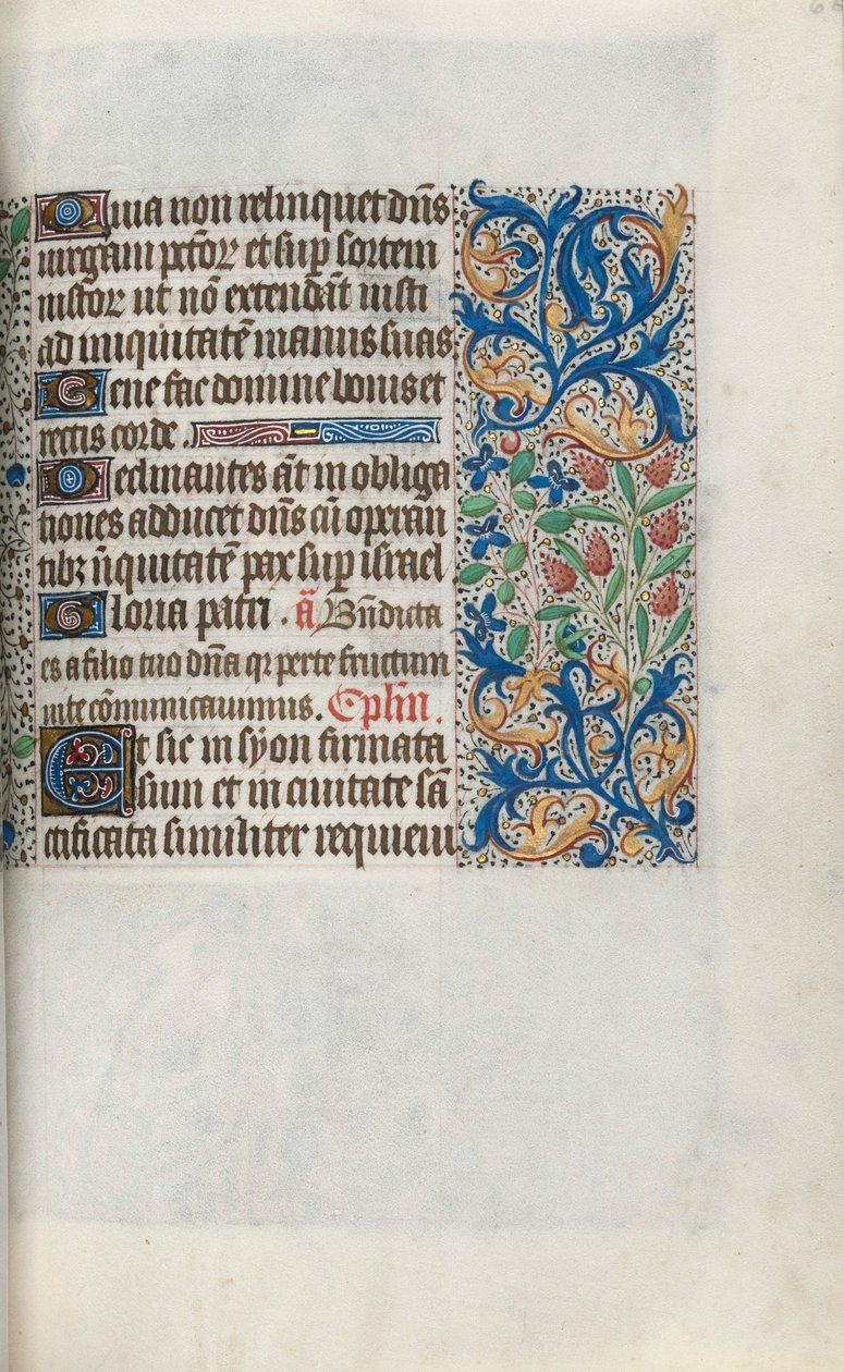 Stundenbuch Gebrauch von Rouen: fol. 66r, ca. 1470 von Master of the Geneva Latini