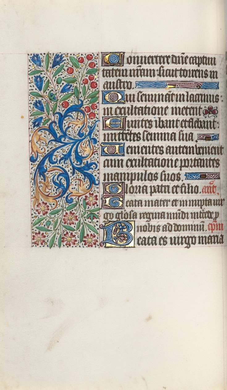 Stundenbuch Gebrauch von Rouen: fol. 72v, um 1470 von Master of the Geneva Latini