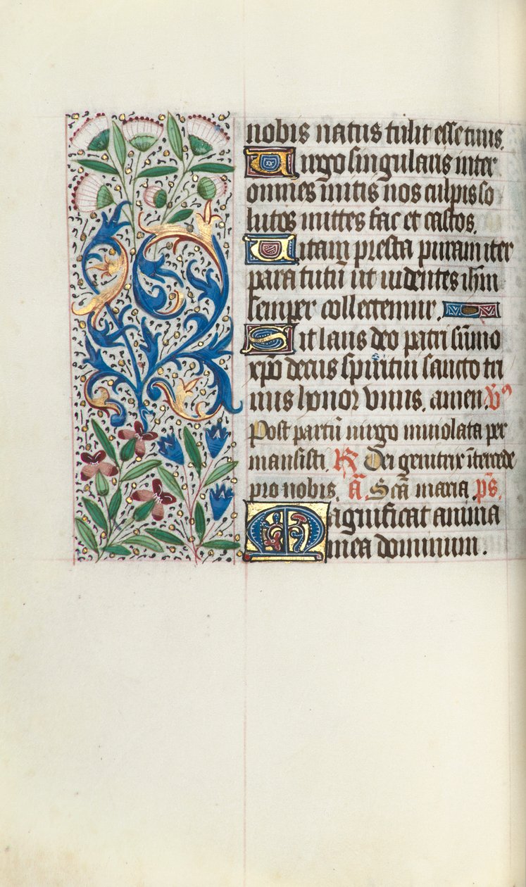 Stundenbuch Gebrauch von Rouen: fol. 73v, um 1470 von Master of the Geneva Latini