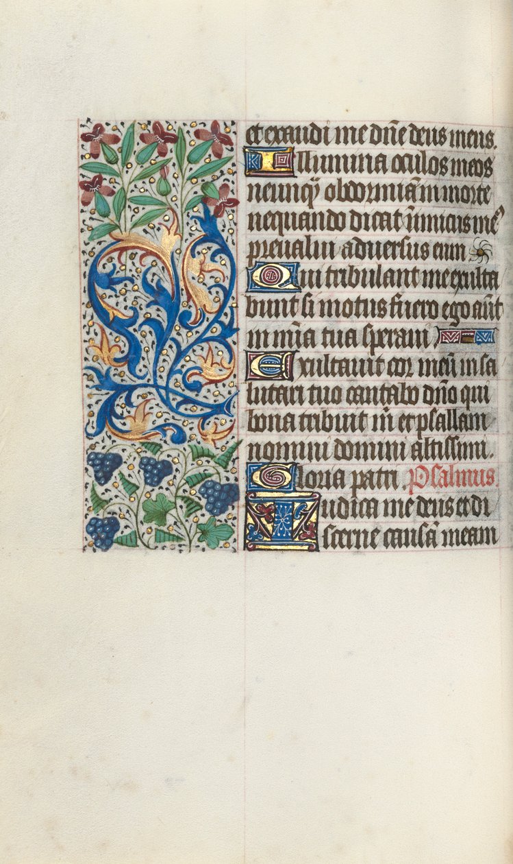 Stundenbuch Gebrauch von Rouen: fol. 75v, ca. 1470 von Master of the Geneva Latini