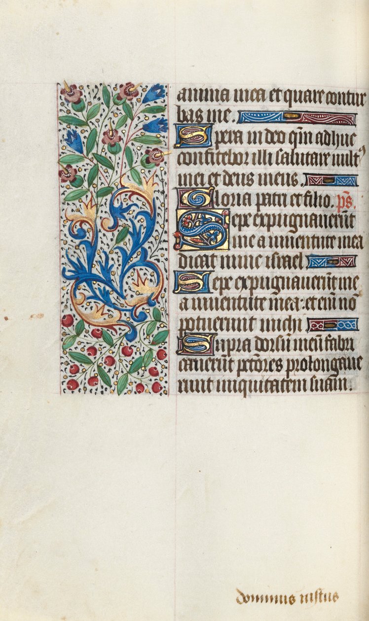 Stundenbuch Gebrauch von Rouen: fol. 76v, ca. 1470 von Master of the Geneva Latini