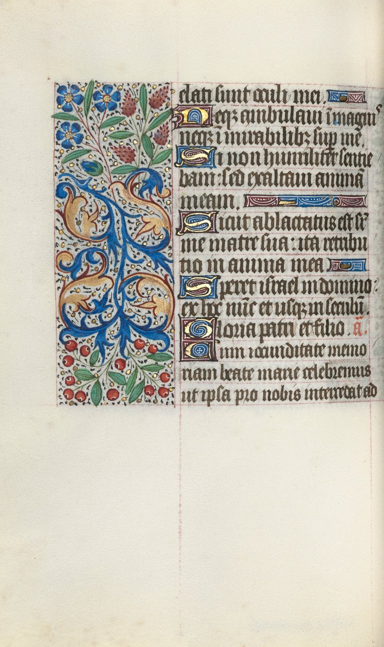 Stundenbuch Gebrauch von Rouen: fol. 77v, um 1470 von Master of the Geneva Latini
