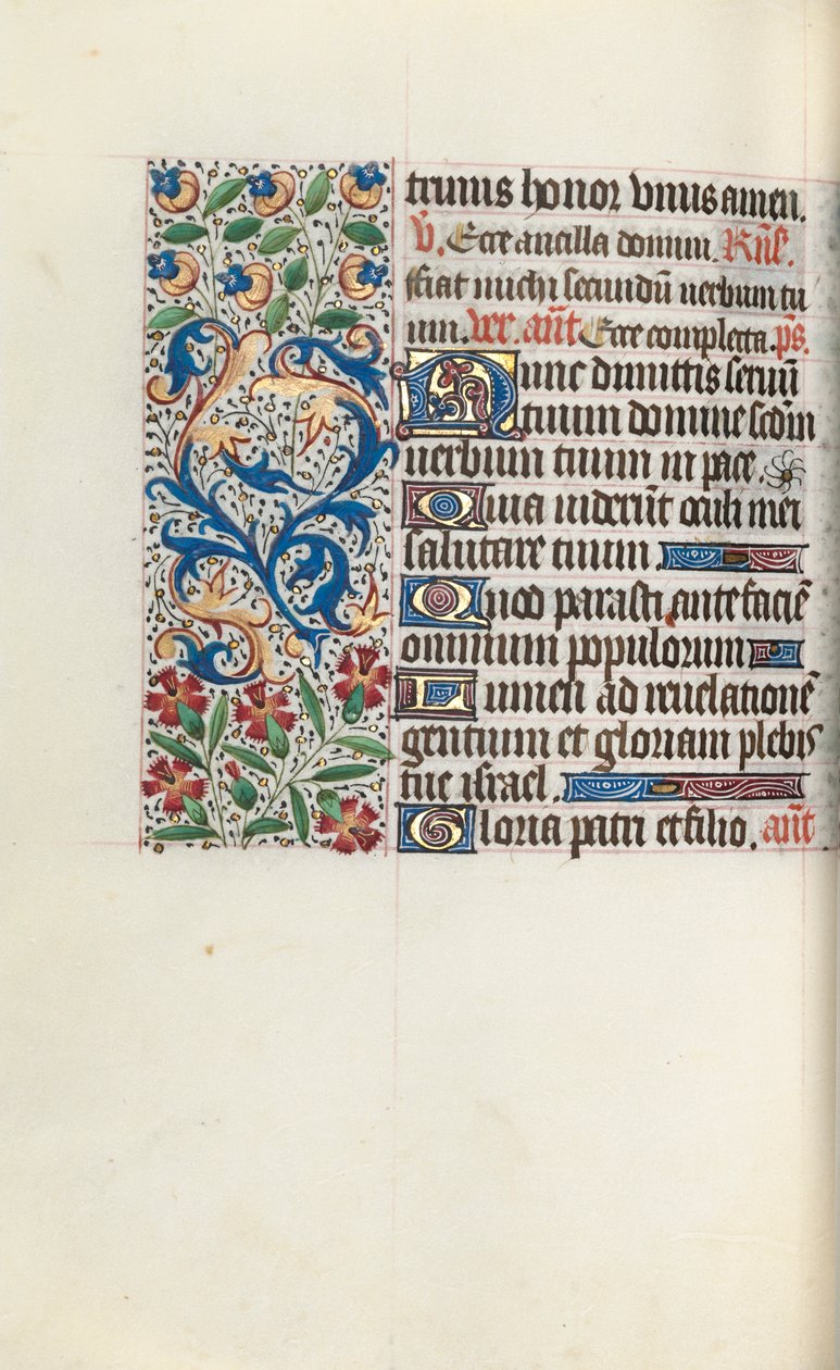 Stundenbuch Gebrauch von Rouen: fol. 78v, ca. 1470 von Master of the Geneva Latini
