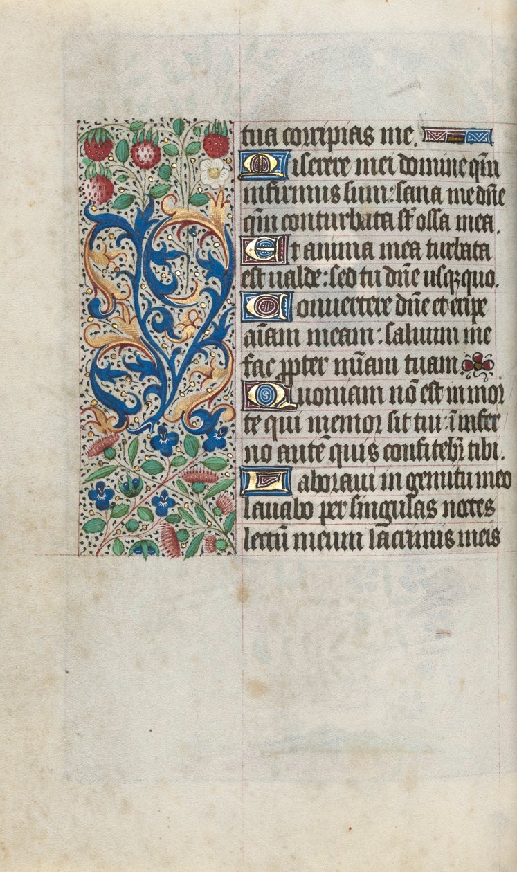 Stundenbuch Gebrauch von Rouen: fol. 80v, ca. 1470 von Master of the Geneva Latini