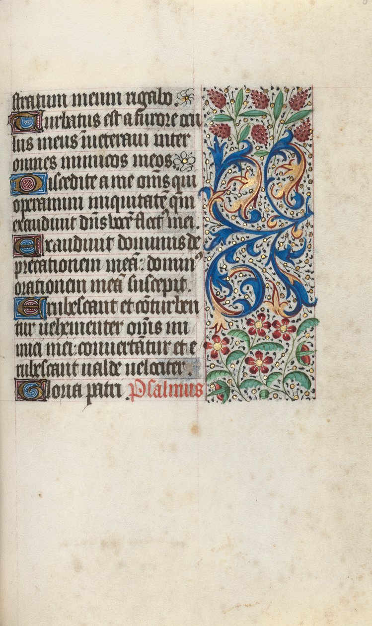 Stundenbuch Gebrauch von Rouen: fol. 81r, um 1470 von Master of the Geneva Latini