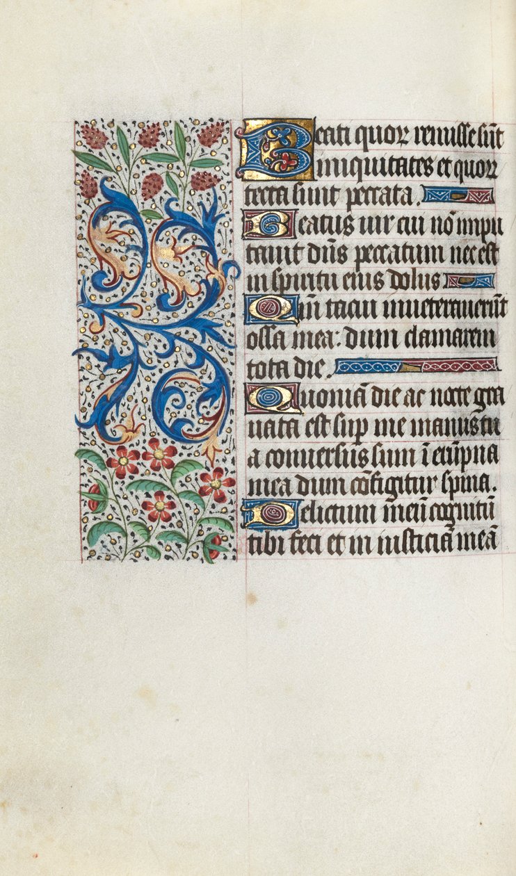 Stundenbuch Gebrauch von Rouen: fol. 81v, ca. 1470 von Master of the Geneva Latini