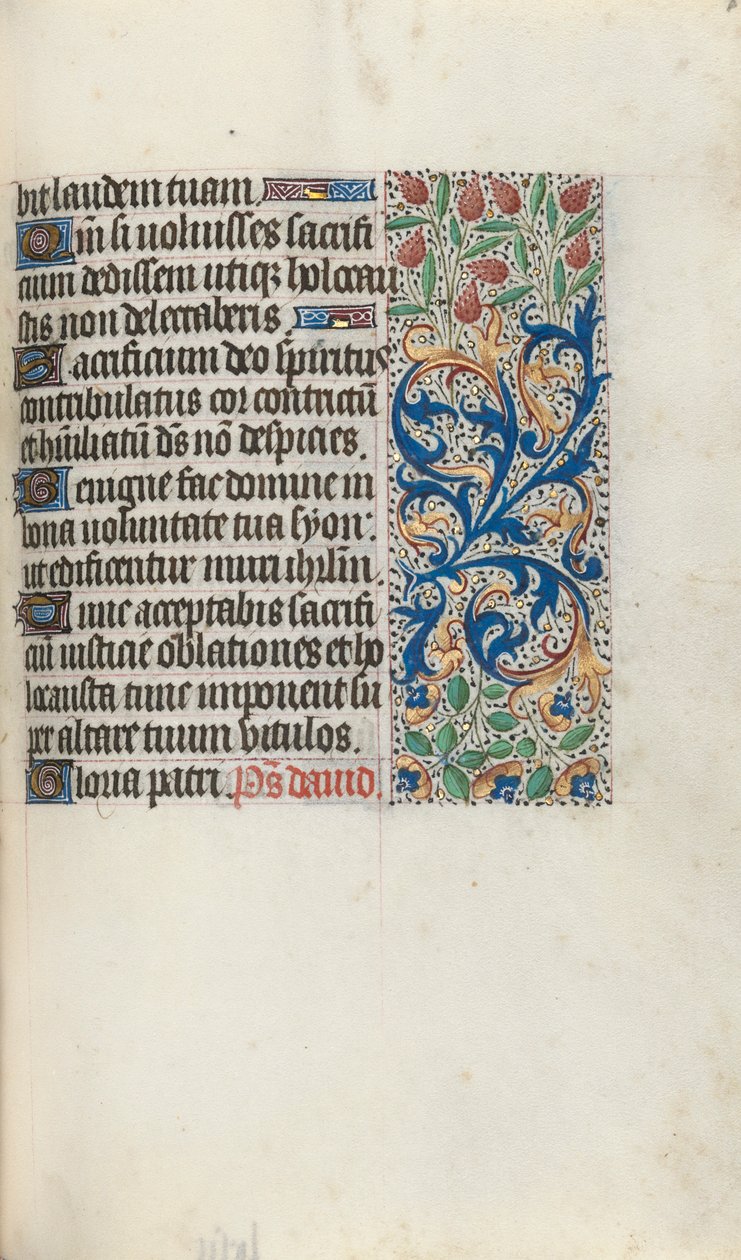 Stundenbuch Gebrauch von Rouen: fol. 87r, um 1470 von Master of the Geneva Latini