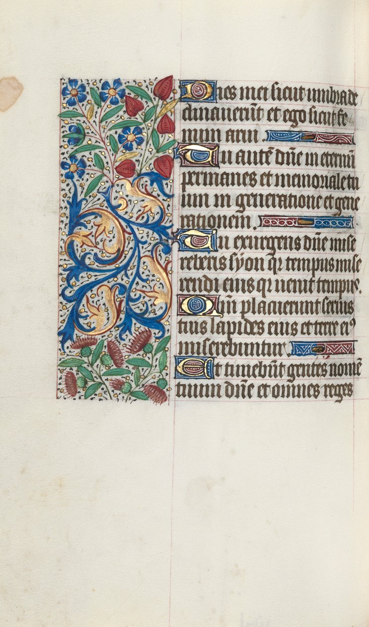 Stundenbuch Gebrauch von Rouen: fol. 88v, ca. 1470 von Master of the Geneva Latini
