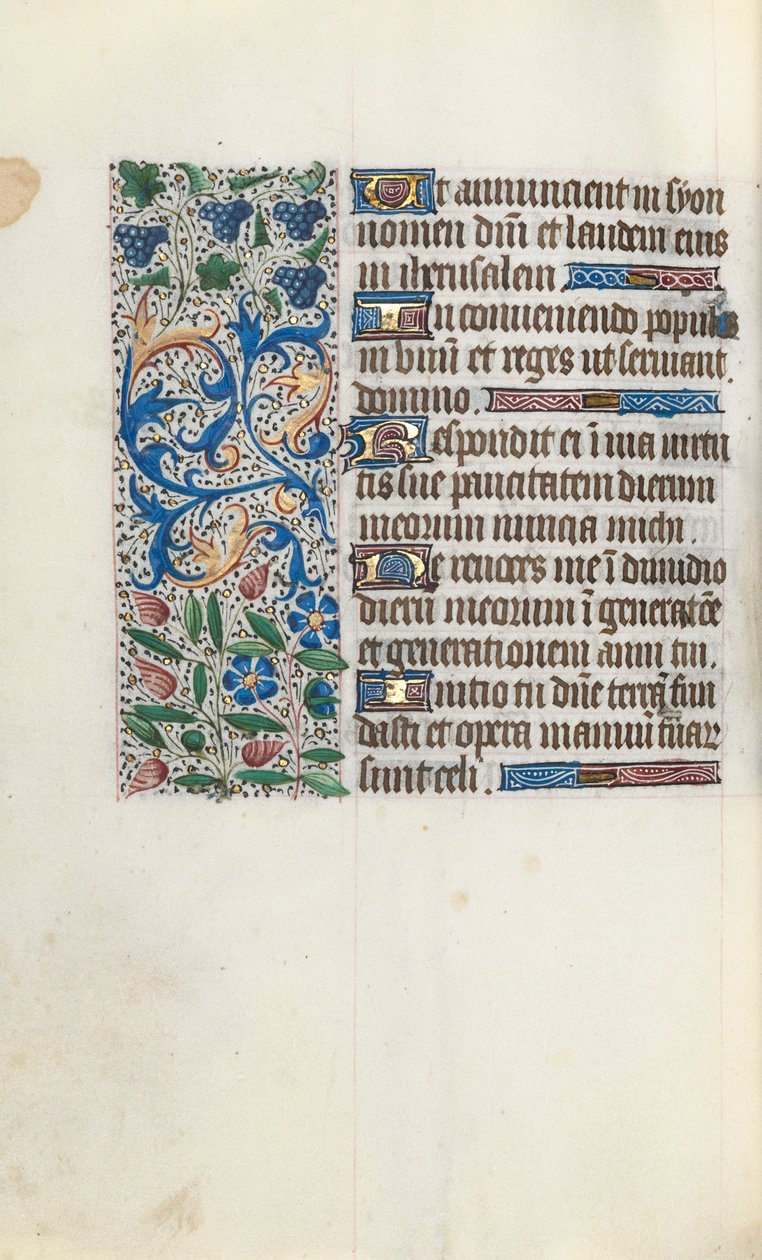 Stundenbuch Gebrauch von Rouen: fol. 89v, um 1470 von Master of the Geneva Latini