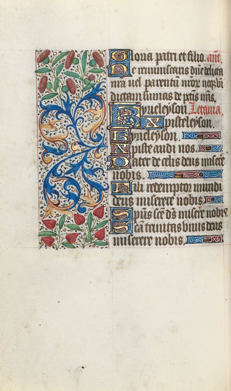Stundenbuch Gebrauch von Rouen: fol. 92v, ca. 1470 von Master of the Geneva Latini