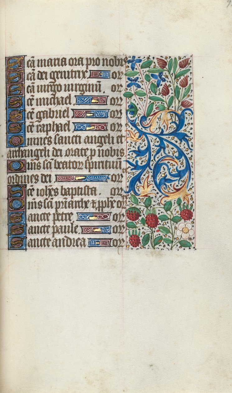 Stundenbuch Gebrauch von Rouen: fol. 93r, ca. 1470 von Master of the Geneva Latini
