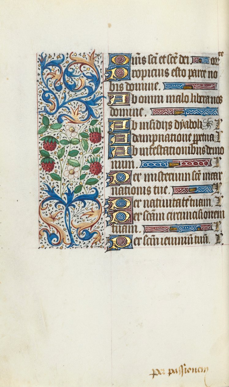 Stundenbuch Gebrauch von Rouen: fol. 94v, ca. 1470 von Master of the Geneva Latini