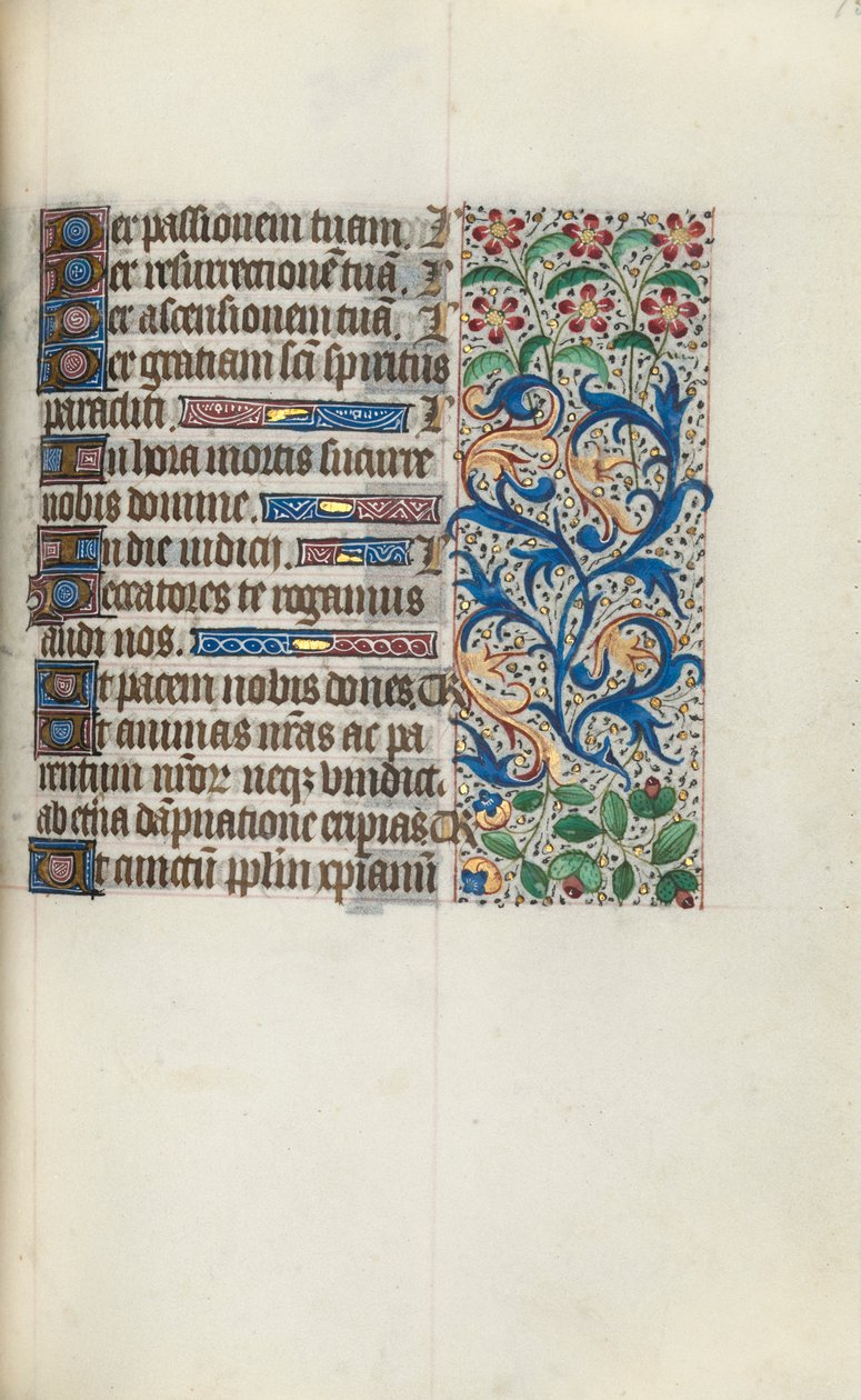 Stundenbuch Gebrauch von Rouen: fol. 95r, ca. 1470 von Master of the Geneva Latini