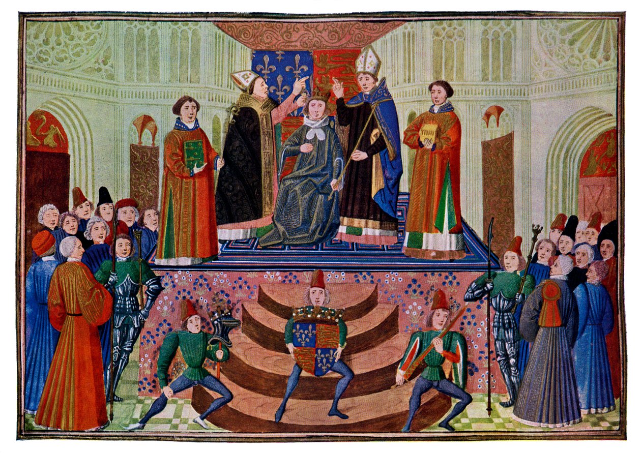 Die Krönung von Heinrich IV., 1399, 15. Jahrhundert von Master of the Harley Froissart