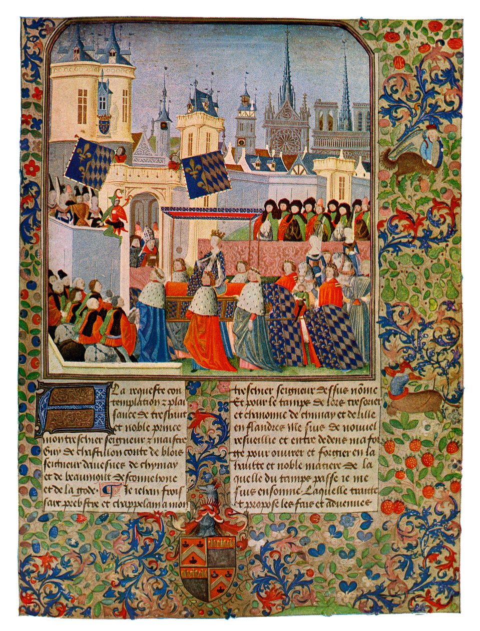 Der Einzug von Königin Isabella in Paris von Master of the Harley Froissart