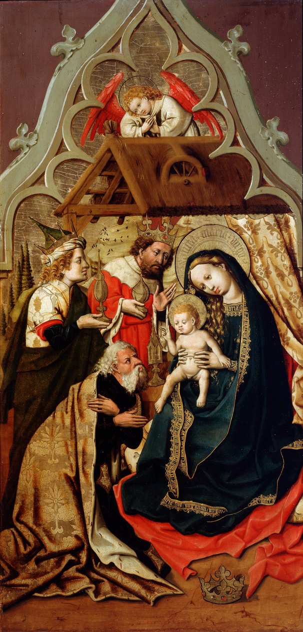 Die Anbetung der Könige, ca. 1440 von Master of the Lichtenstein Castle