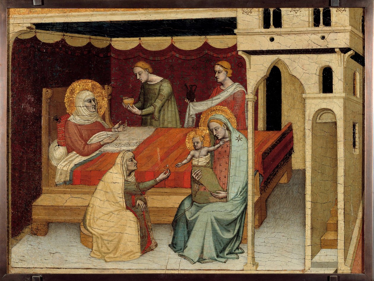 Altarbild des Meisters von Johannes dem Täufer, ca. 1350 von Master of the Life of Saint John the Baptist