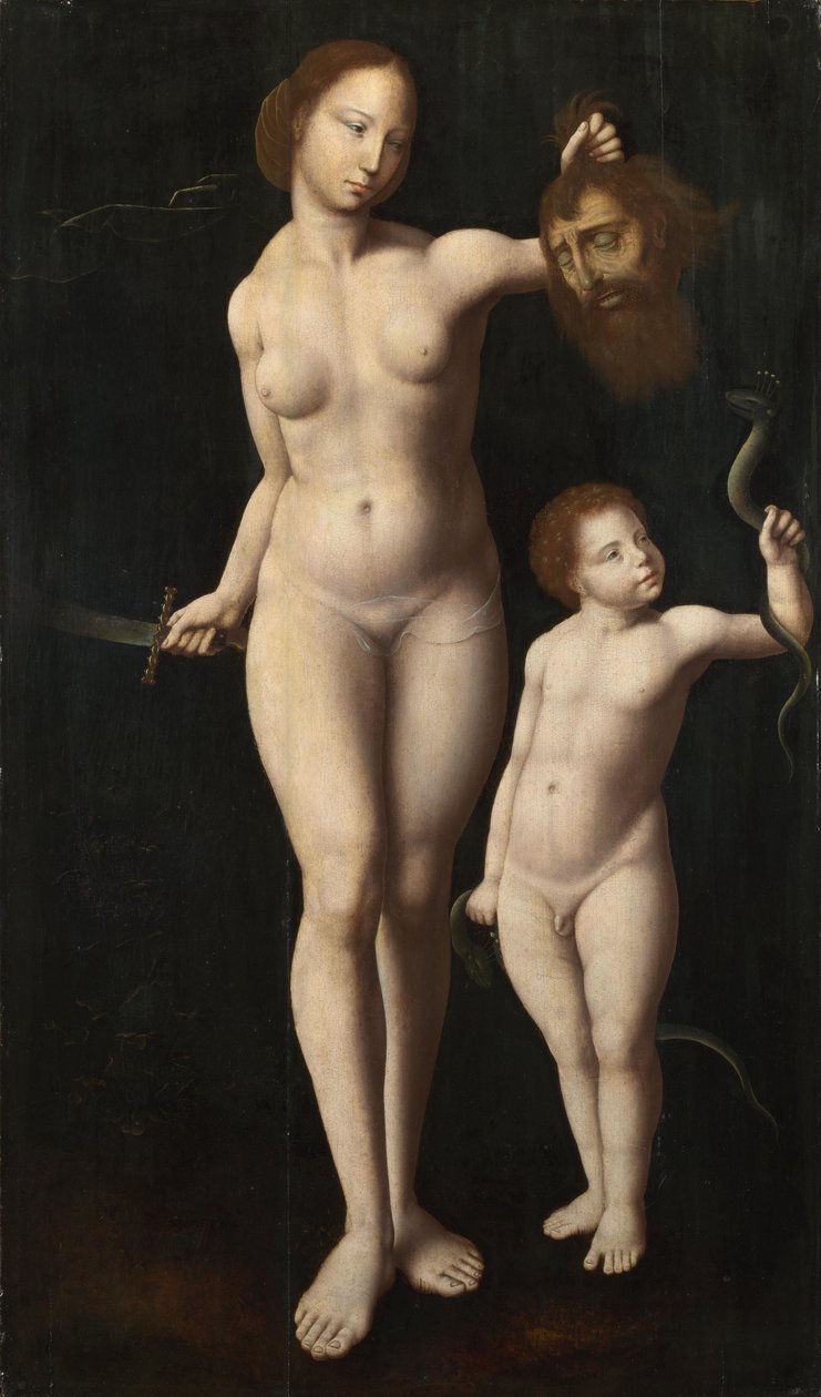 Judith und der kleine Herkules von Master of the Mansi Magdalen
