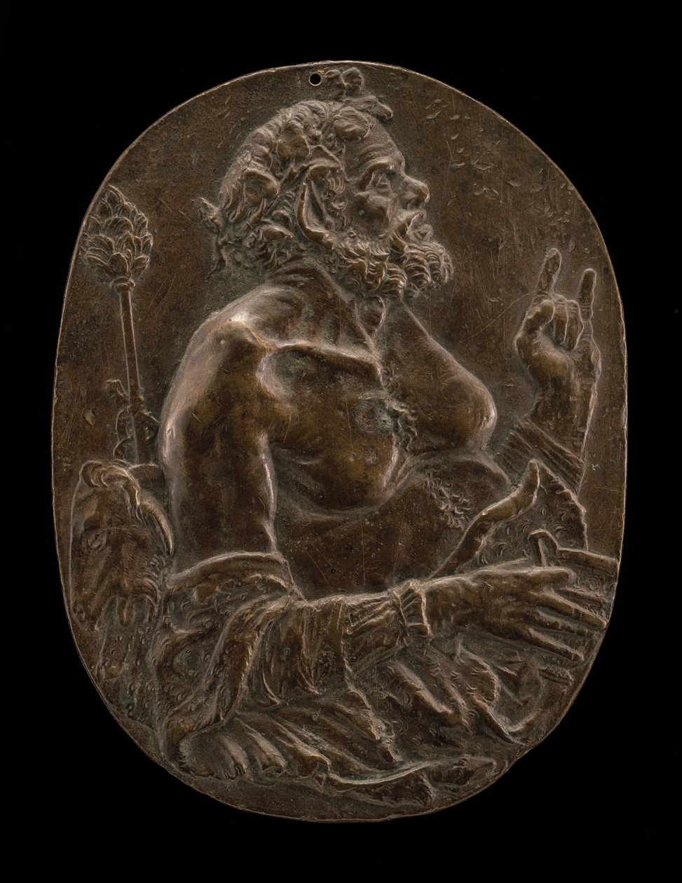 Ein Satyr, spätes 15. oder frühes 16. Jahrhundert von Master of the Martelli Mirror