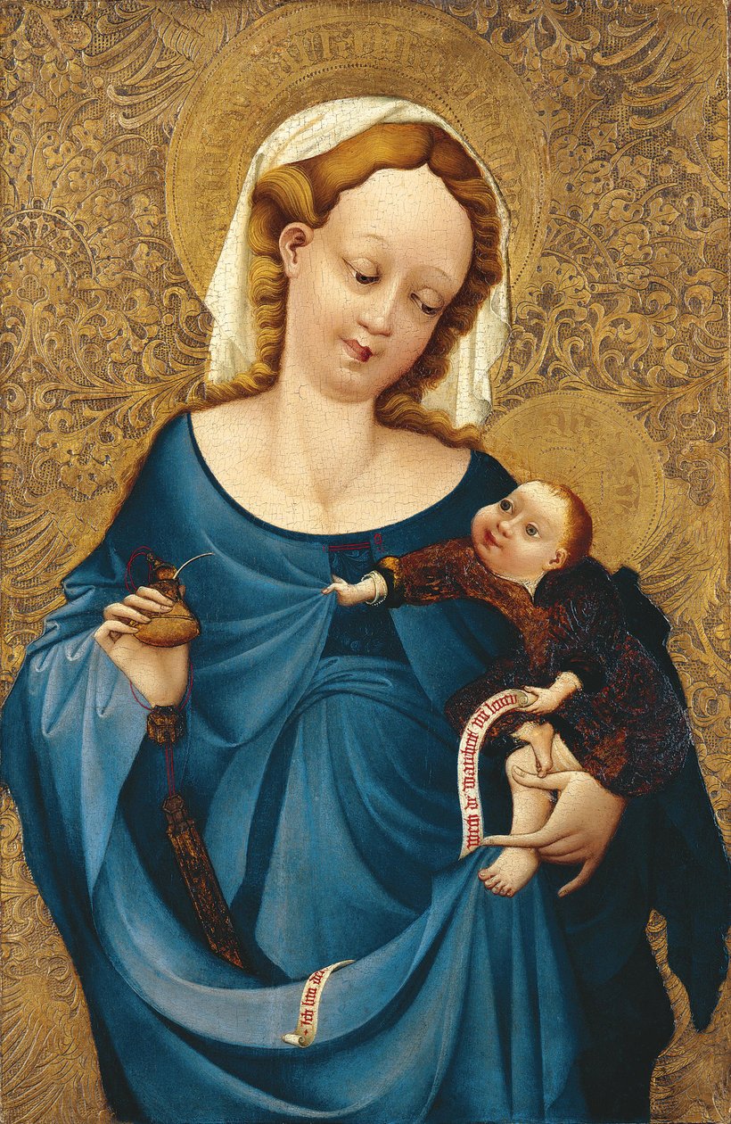 Madonna mit dem Tintenfass, ca. 1430 von Master of the Middle Rhine