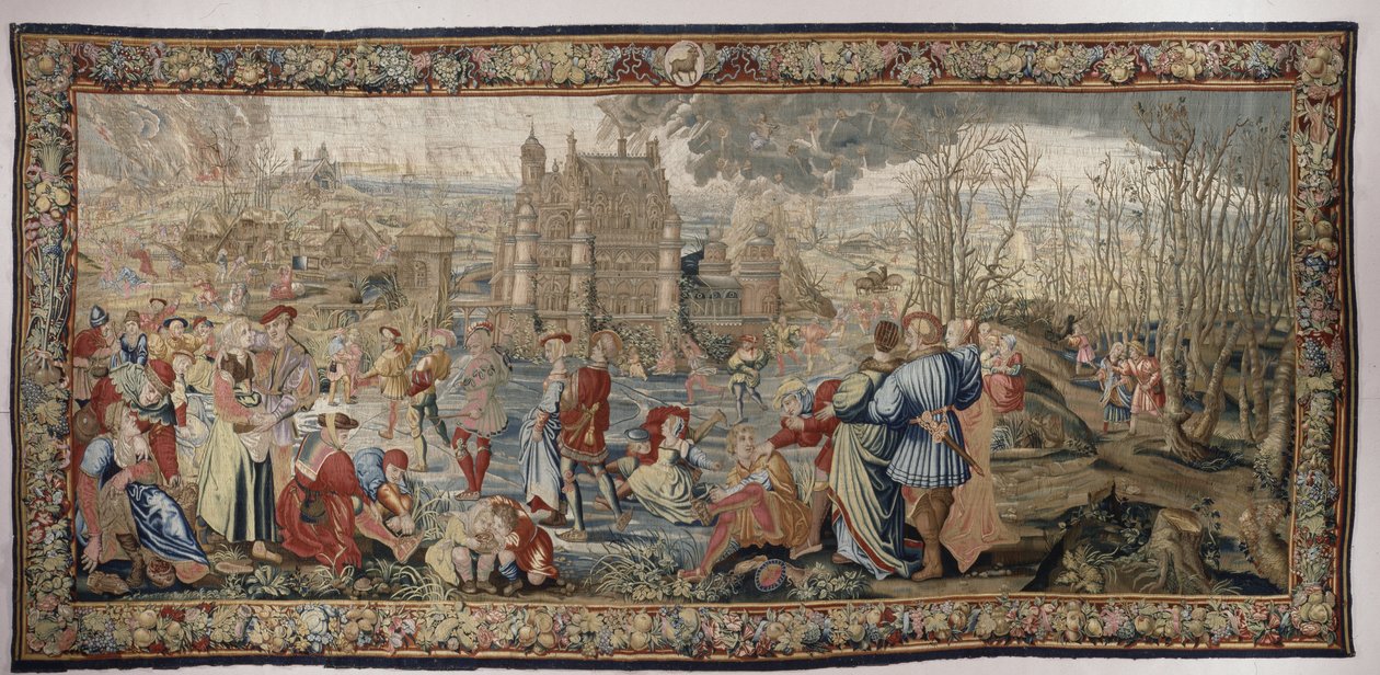 Winter, aus der Jahreszeiten-Serie von Lucas, ca. 1535 von Master of the Months of Lucas Master of the Months of Lucas