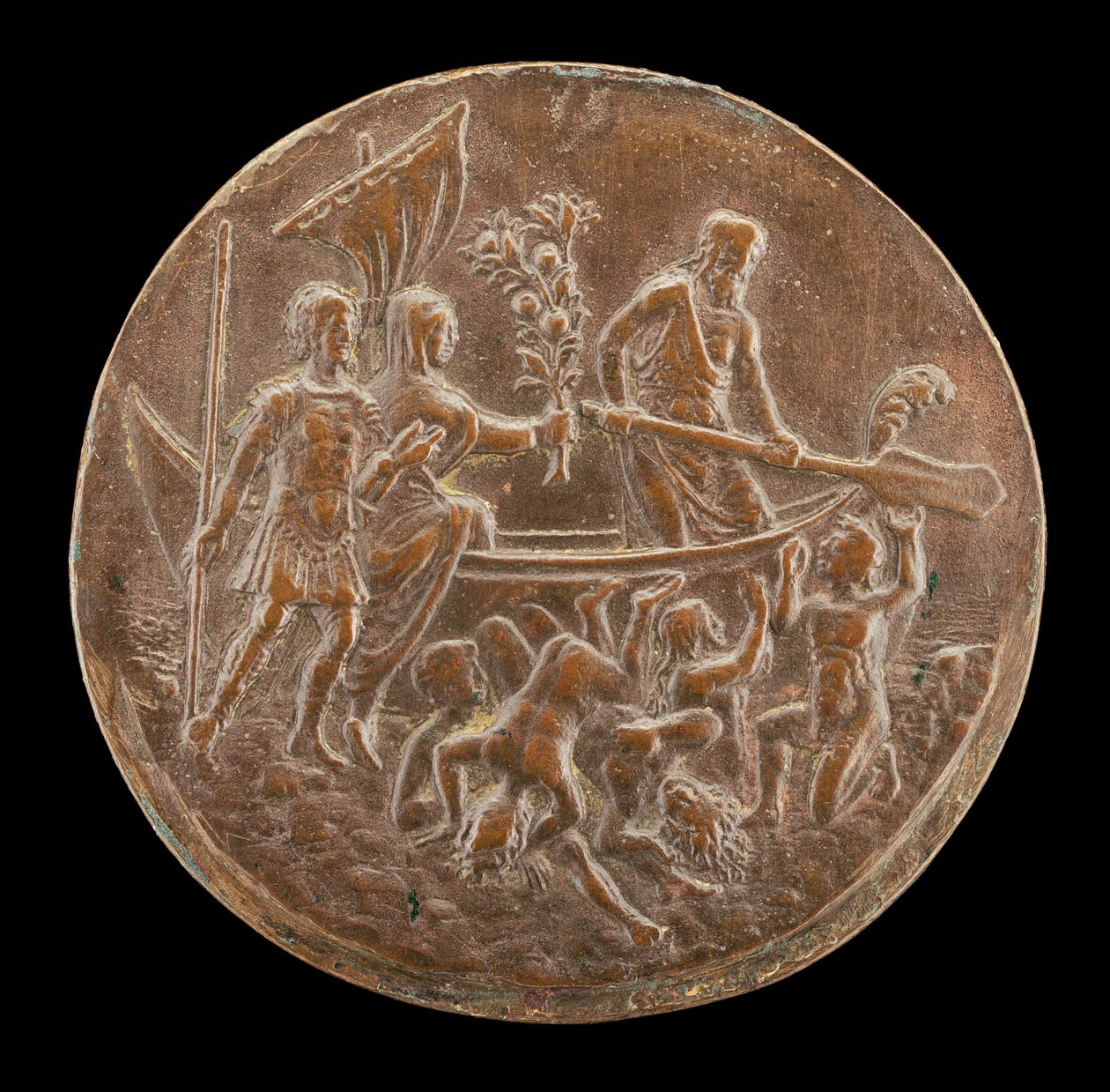 Aeneas steigt in die Unterwelt hinab, viertes Viertel des 15. Jahrhunderts von Master of the Orpheus Legend