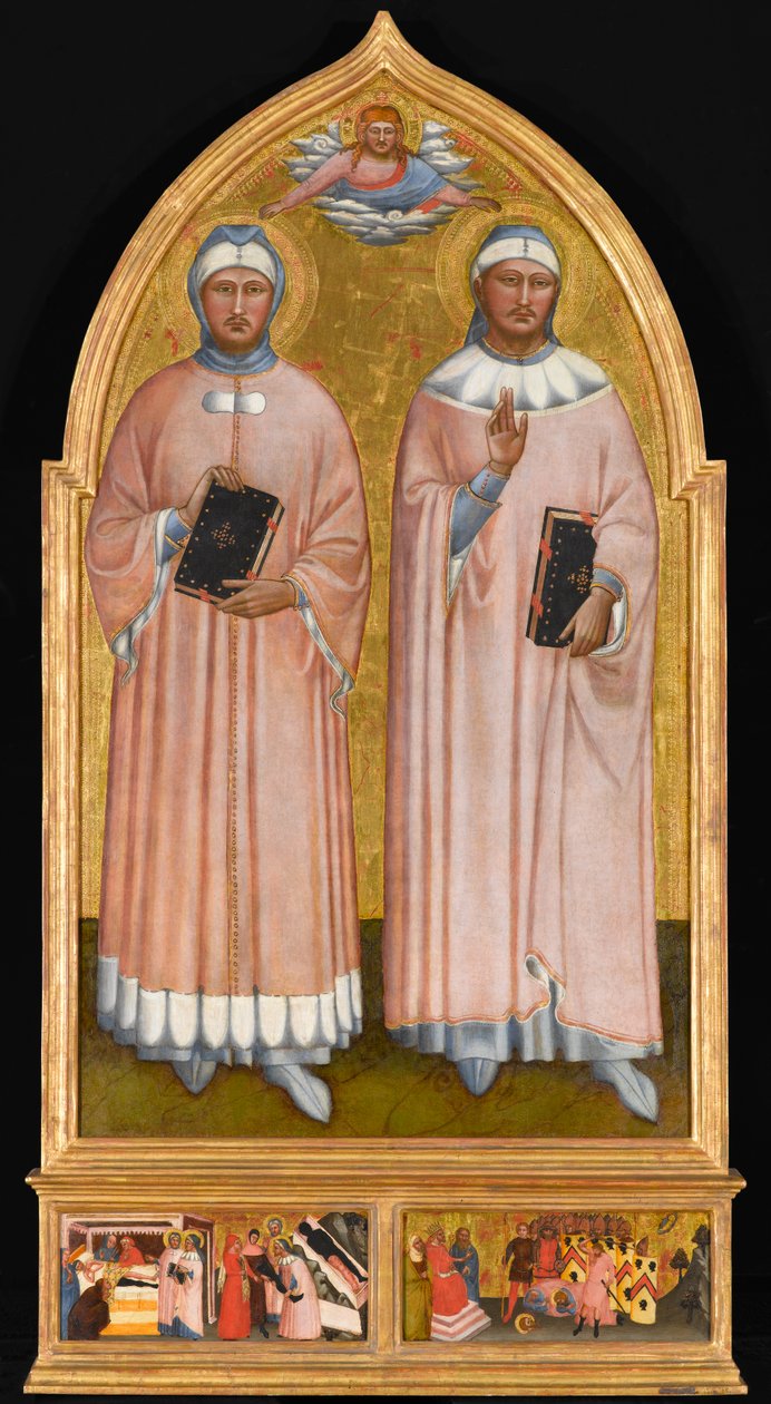 St. Cosmas und St. Damian, ca. 1370-1375 von Master of the Rinuccini Chapel
