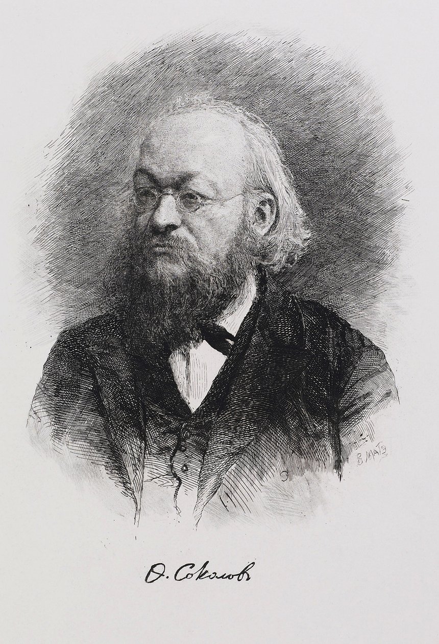 Porträt des Historikers Fjodor Fjodorowitsch Sokolow 1841-1909, 1900er von Mate