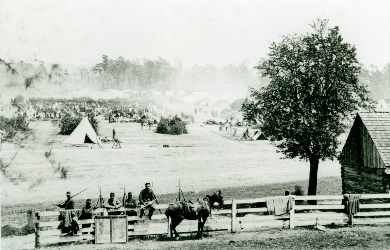 Camp Winfield Scott, in der Nähe von Yorktown, 3. Mai 1862 von Mathew B. Brady