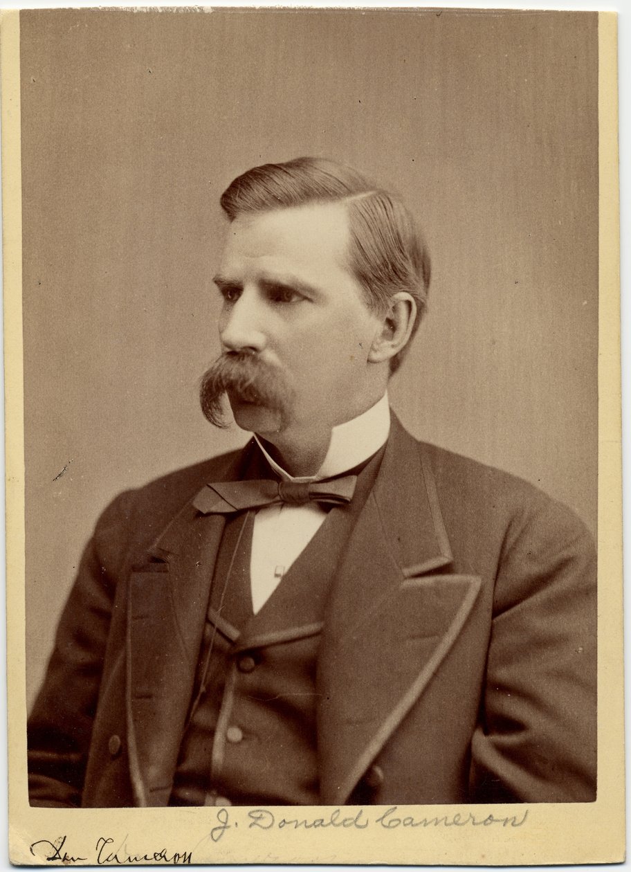 James Donald Cameron, amerikanischer Politiker, 32. US-Außenminister von Mathew B. Brady