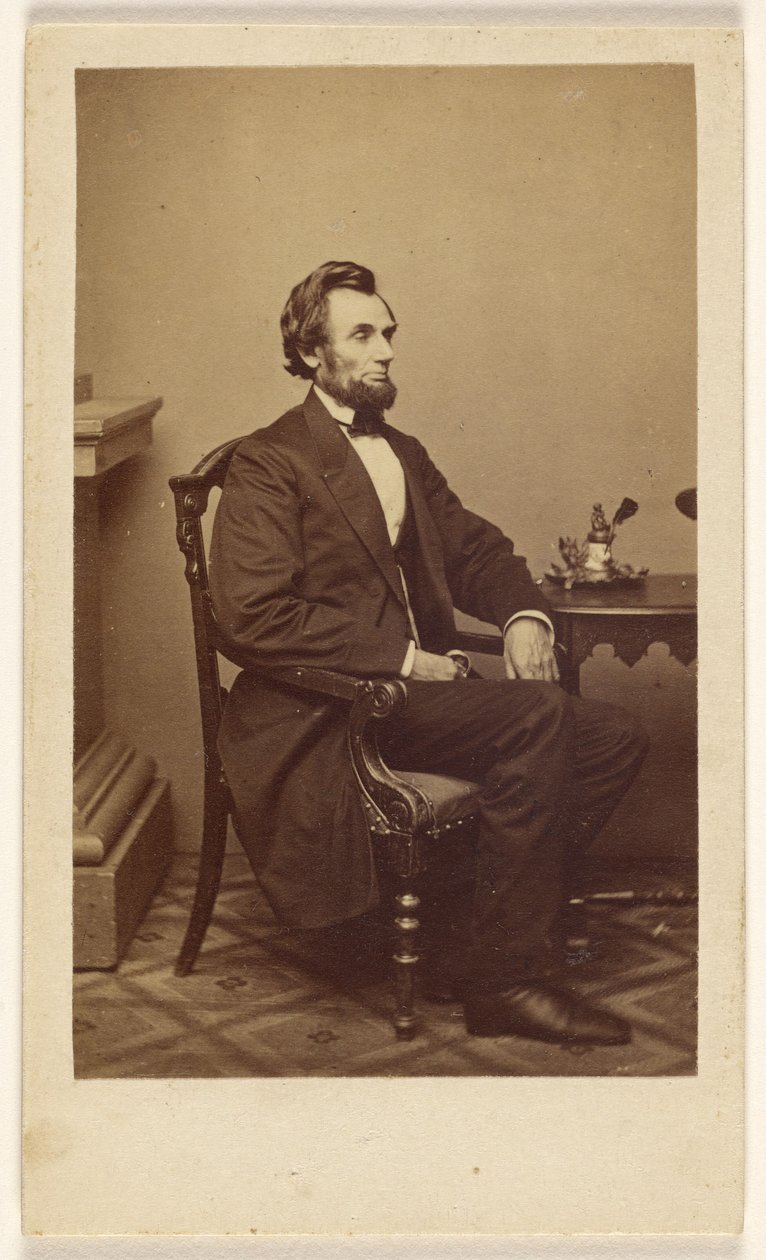 Präsident Abraham Lincoln, Washington D.C. von Mathew B. Brady