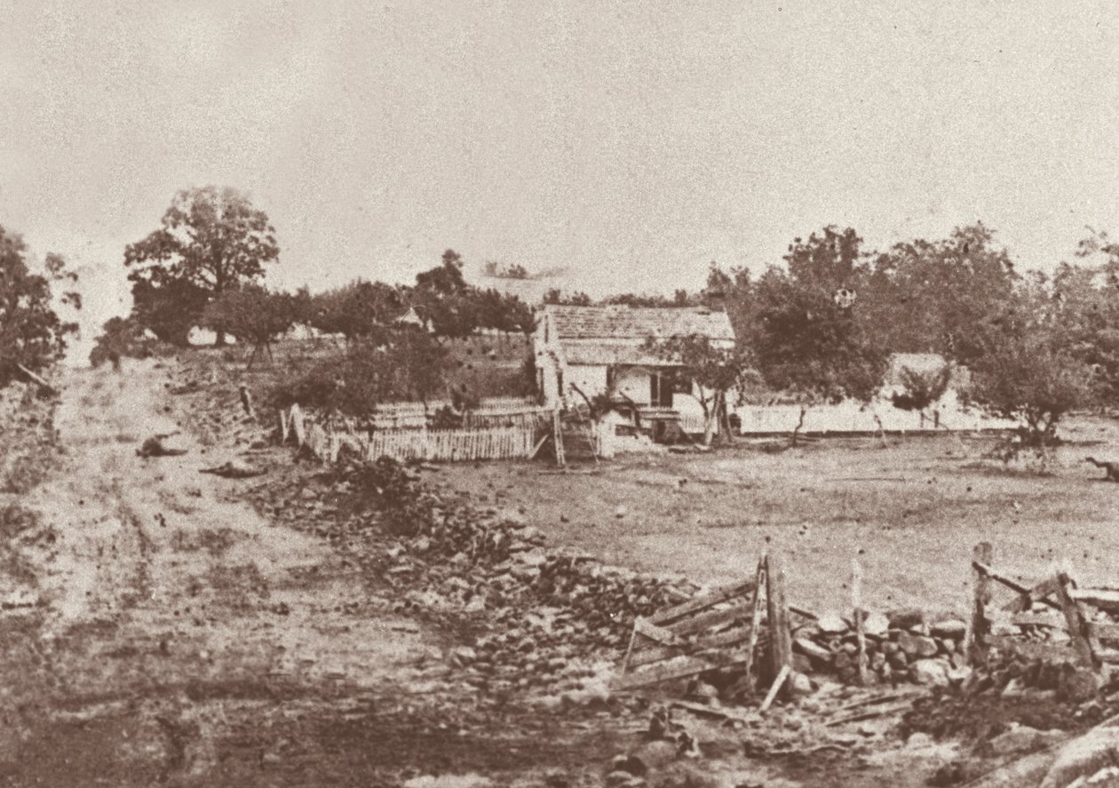 General Meades Hauptquartier während der Schlacht von Gettysburg von Mathew Brady