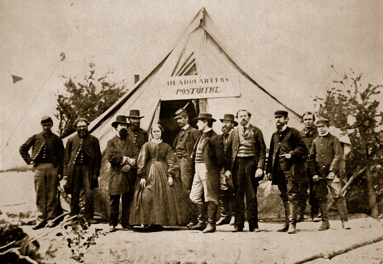 Das Postamt, Hauptquartier der Armee des Potomac von Mathew B. Brady