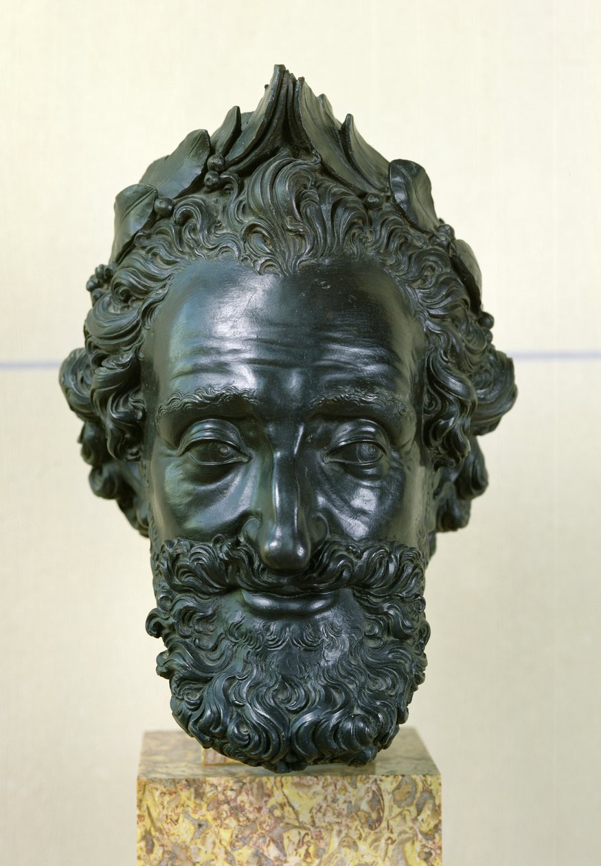 Kopf von Henri IV (1553-1610) nach 1599 von Mathieu Jacquet