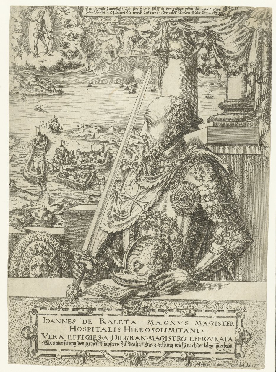 Porträt von Jean Parisot de La Valette, Großmeister der Malteser Ritter von Mathis Zündt