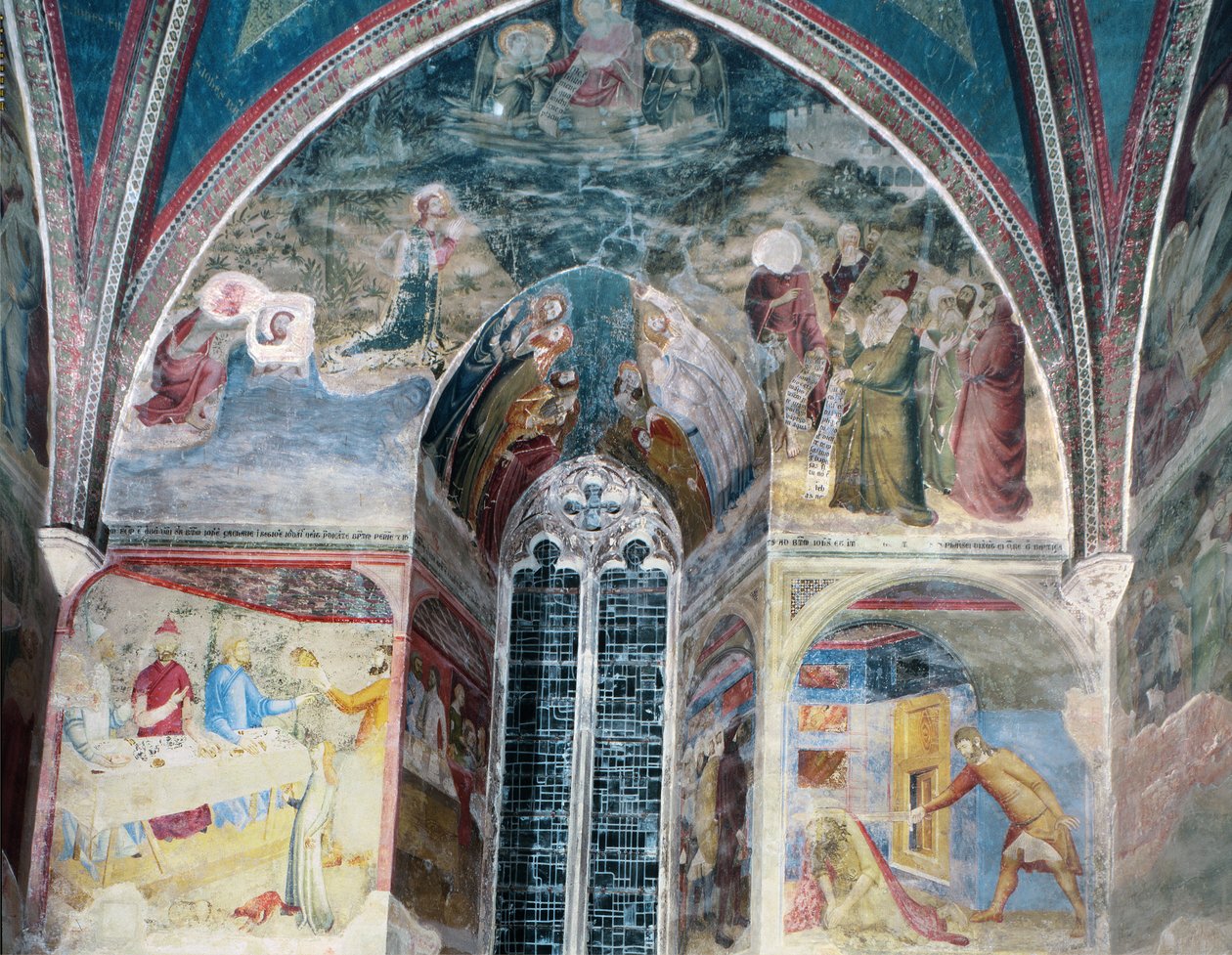 Szenen aus dem Leben des Heiligen Johannes des Täufers, aus der Kapelle des Heiligen Jean, 1346-48 von Matteo Giovanetti