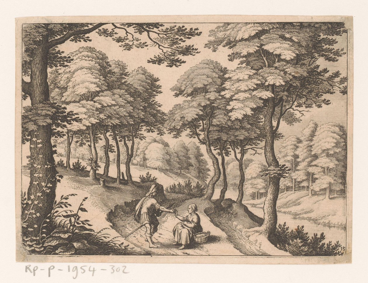 Juda und Thamar (Landschaften in der Schwalbach-Region, Die Schwalbacher Reise) von Matthäus Merian (I)