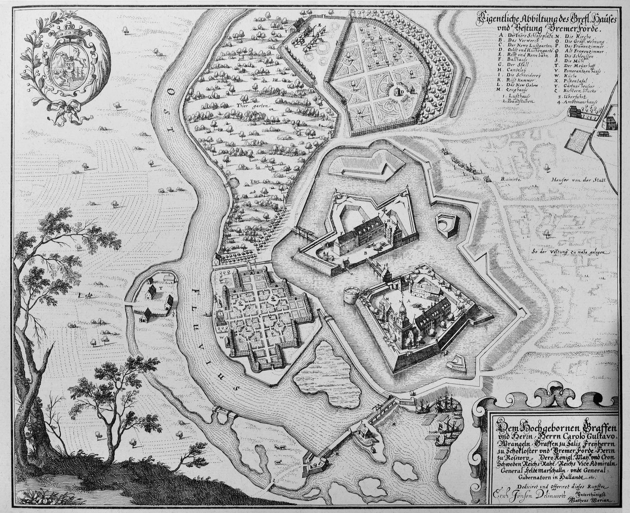 Bremervörde von Matthaus Merian