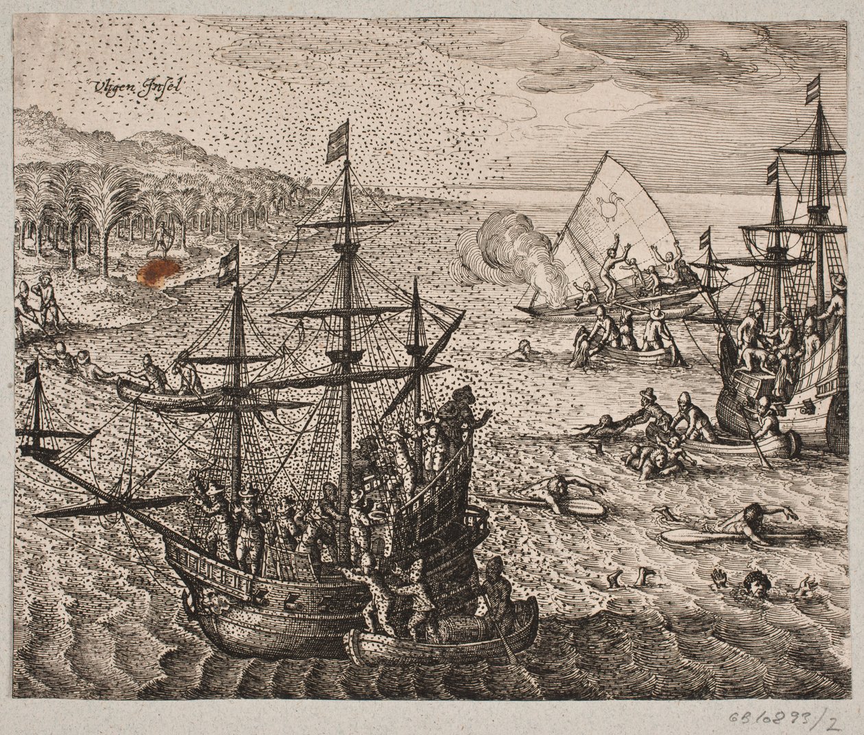 Wie die wilden Völker besiegt wurden von Matthäus Merian d.Æ.