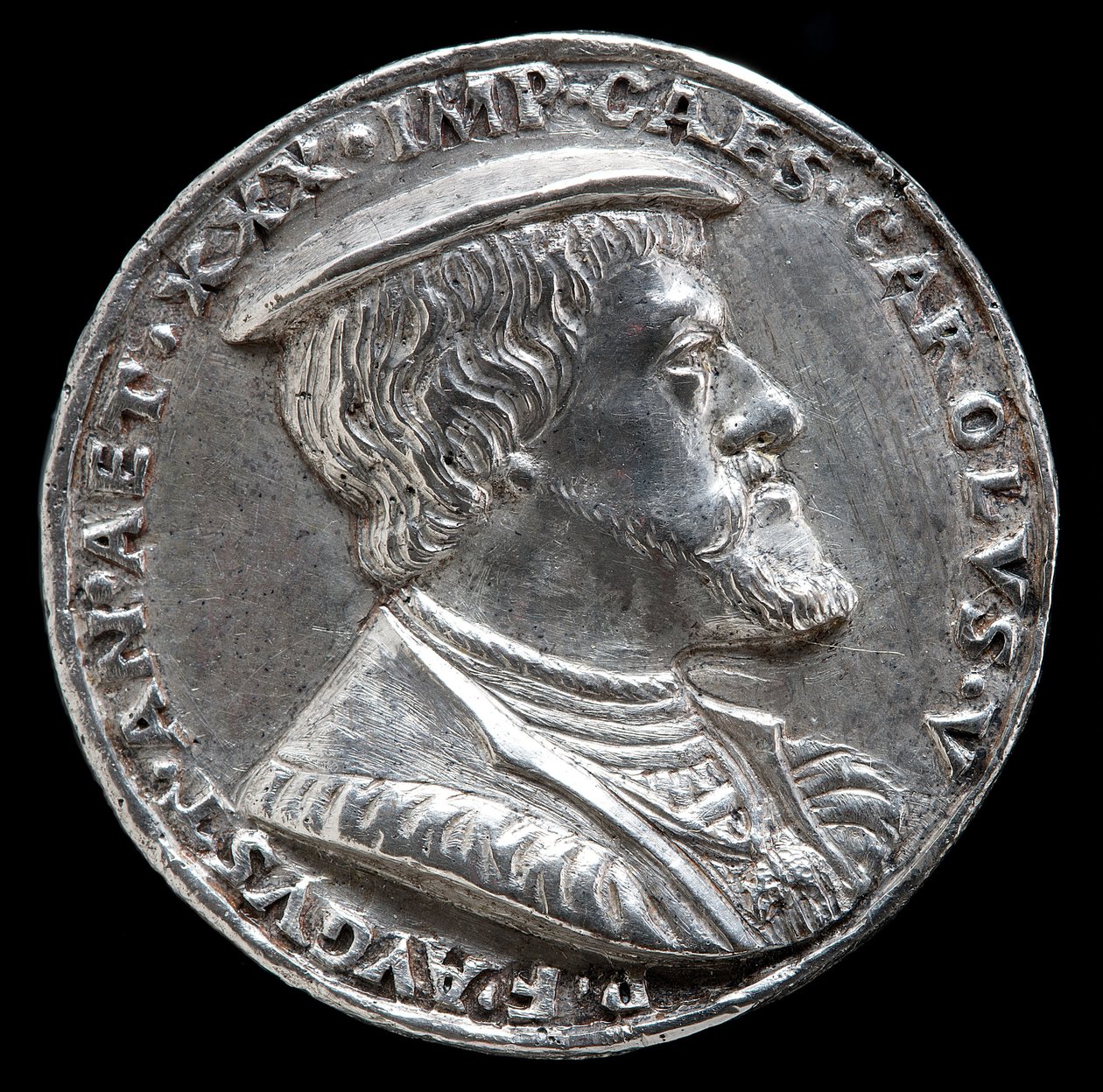 Karl V., 1500-1558, König von Spanien 1516-1556, Heiliger Römischer Kaiser 1519 [Vorderseite], 1530 von Matthes Gebel
