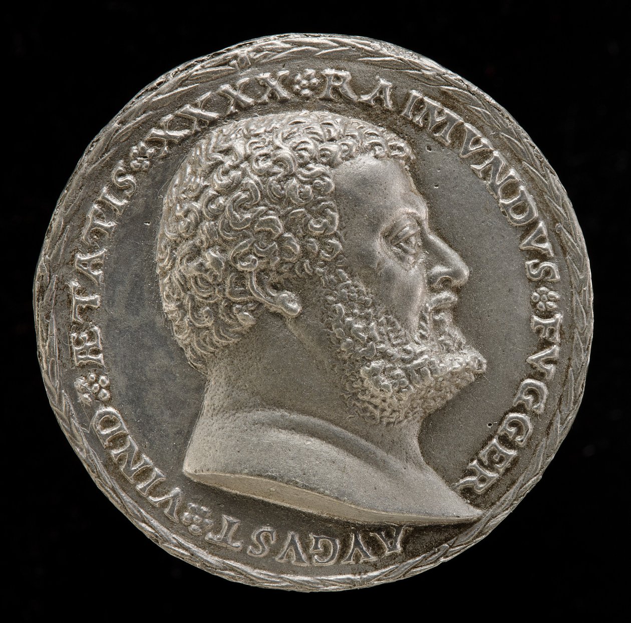 Raymund Fugger, 1489-1535, Gelehrter und Kunstmäzen [Vorderseite] von Matthes Gebel