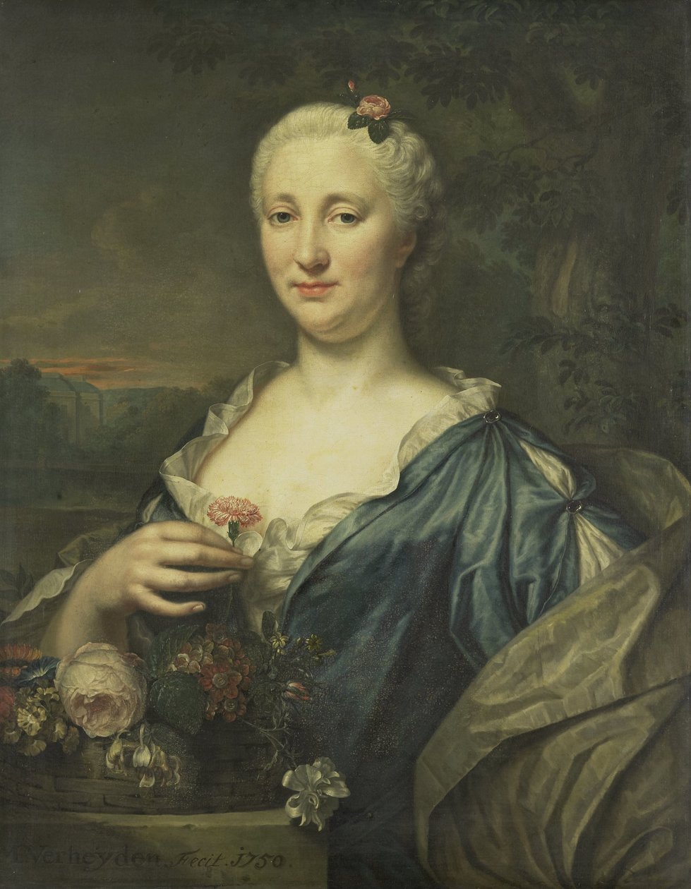 Porträt von Agnes Margaretha Albinus, Frau von Coenraad van Heemskerck von Mattheus Verheyden