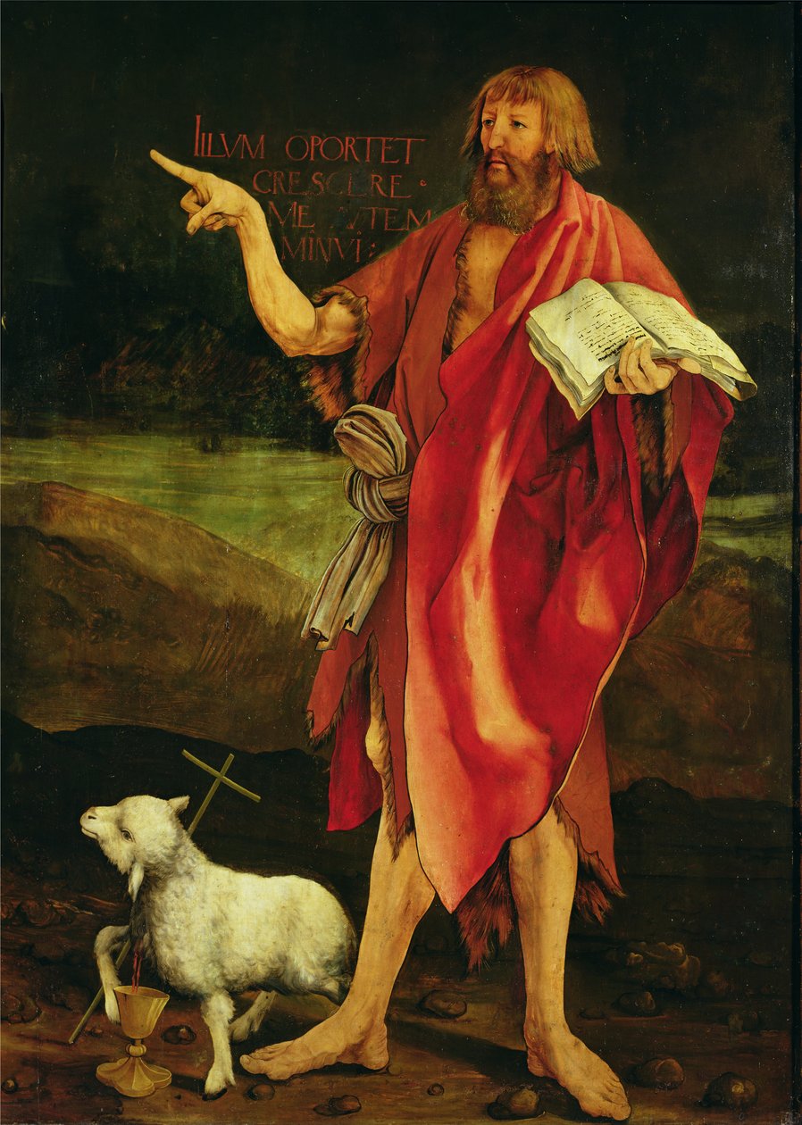 Johannes der Täufer vom Isenheimer Altar von Matthias (c.1480-1528) Grunewald