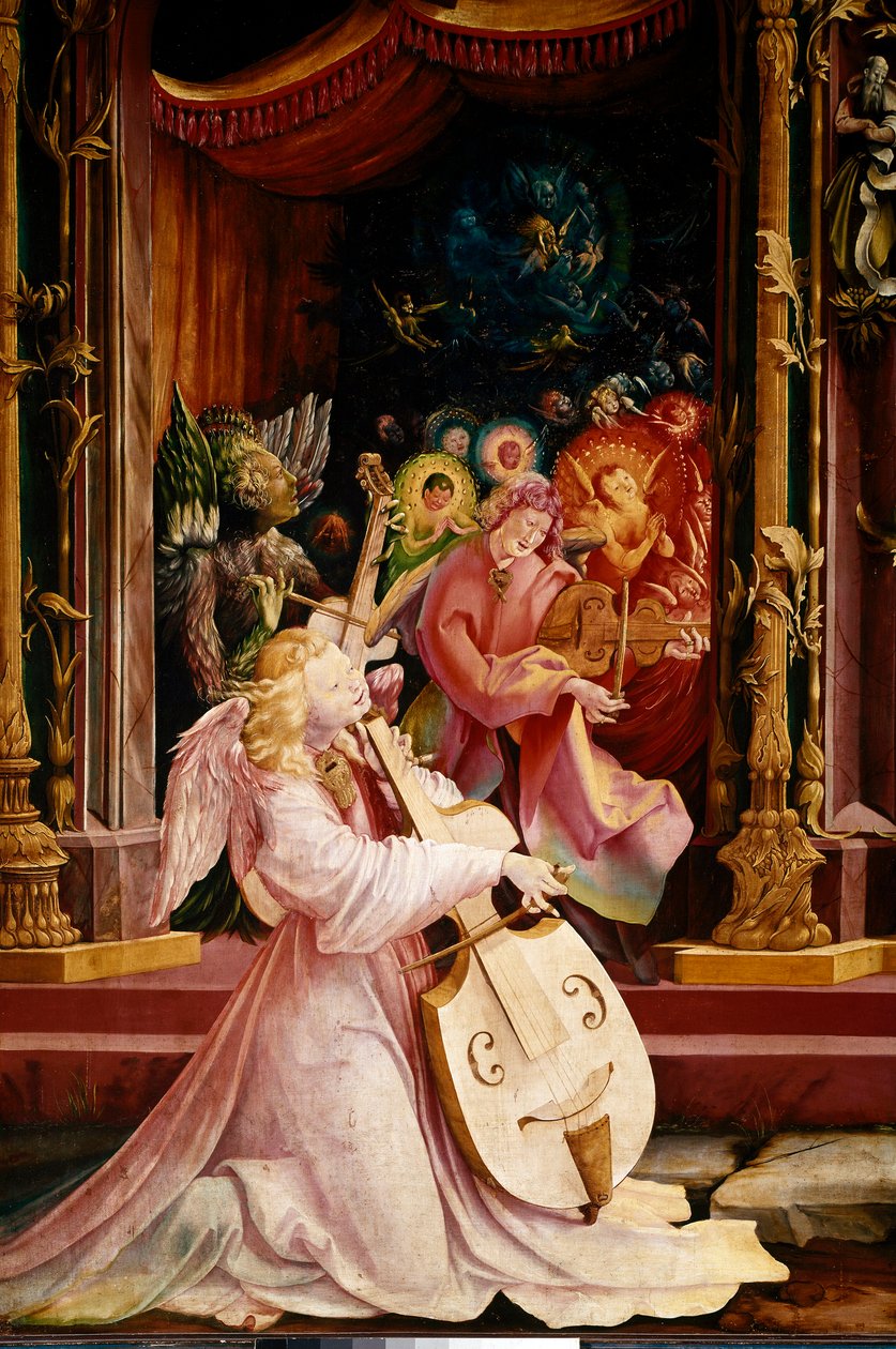 Isenheimer Altar: Die Geburt Christi (Detail) von Matthias (c.1480 1528) Grunewald