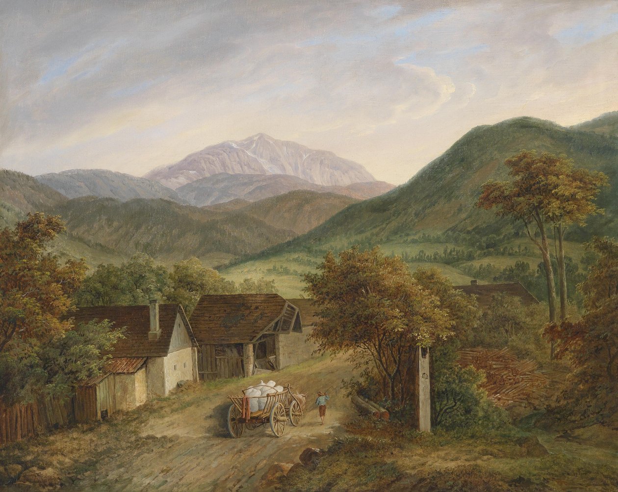 Matthias Rudolf Toma Blick auf den Schneeberg 1860 von Matthias Rudolf Toma