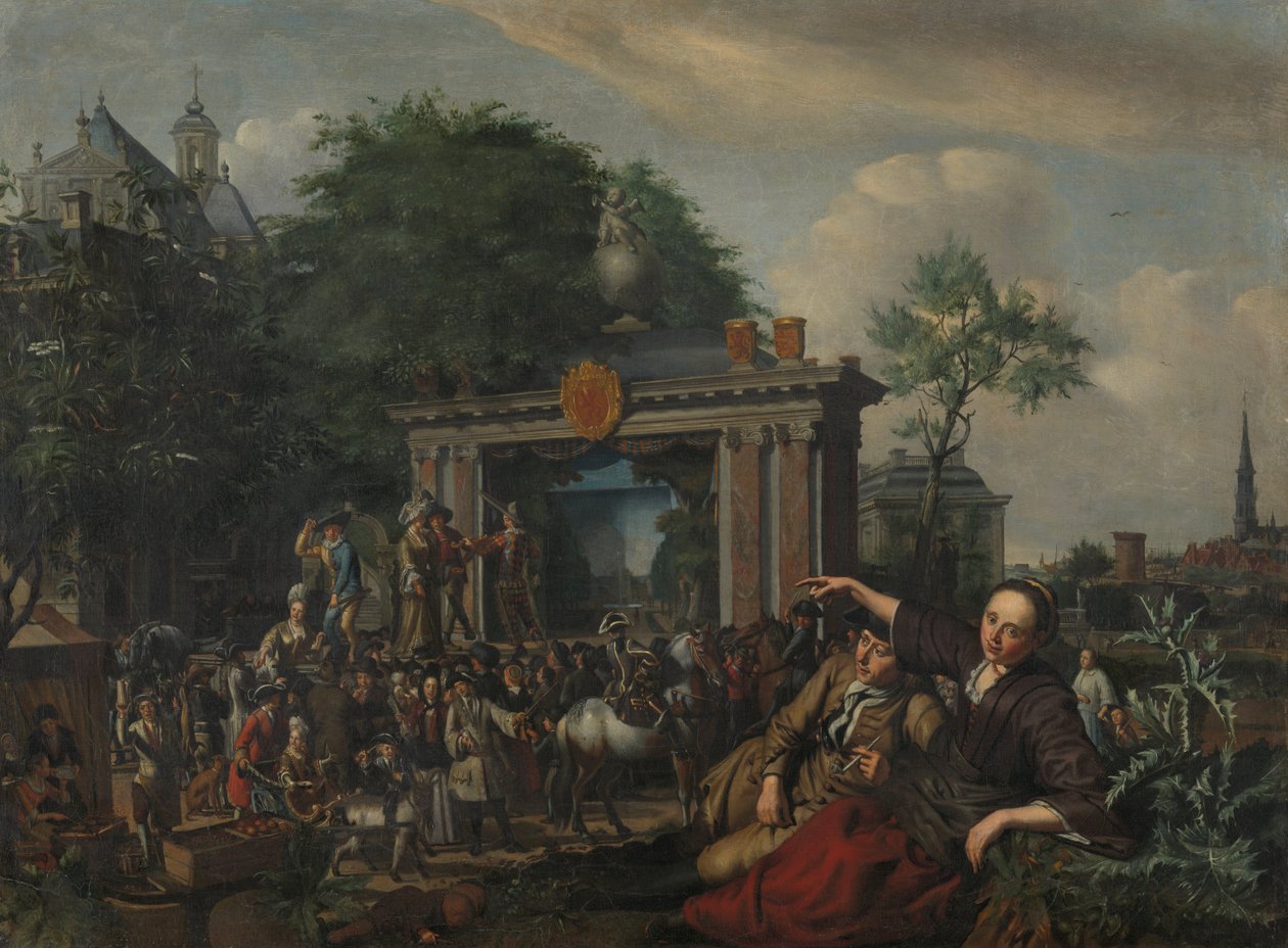 Theateraufführung im Freien von Matthys Naiveu